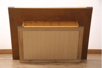 中古　超美品　ケヤキ材　上質な和の空間づくりにぴったりな関西火鉢(木製火鉢、長火鉢、囲炉裏、座卓)(R-052646)