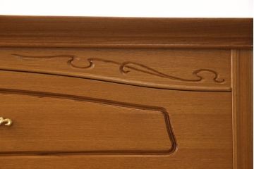 未使用新古品　高級品!　松創(マツソウ)　チーク材　洗練された佇まいとつくりの良さが魅力的な最高級整理タンス(定価約90万円)(和タンス、和箪笥、引き出し)(R-052647)