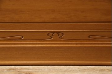 未使用新古品　高級品!　松創(マツソウ)　チーク材　洗練された佇まいとつくりの良さが魅力的な最高級整理タンス(定価約90万円)(和タンス、和箪笥、引き出し)(R-052647)