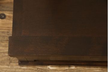 中古　松本民芸家具　直線的でシンプルなデザインが美しい鏡台(ドレッサー)(R-052648)