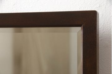 中古　松本民芸家具　直線的でシンプルなデザインが美しい鏡台(ドレッサー)(R-052648)