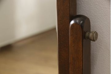 中古　松本民芸家具　直線的でシンプルなデザインが美しい鏡台(ドレッサー)(R-052648)