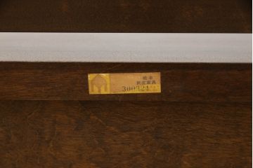 中古　松本民芸家具　直線的でシンプルなデザインが美しい鏡台(ドレッサー)(R-052648)