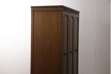 中古　DREXEL HERITAGE(ドレクセルヘリテイジ)　Triune(トライユン)シリーズ　マホガニー材の木肌が美しいワードローブ(定価約90万円)(引き出し付き、キャビネット、収納棚、戸棚)(R-052650)