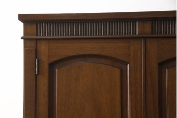 中古　DREXEL HERITAGE(ドレクセルヘリテイジ)　Triune(トライユン)シリーズ　マホガニー材の木肌が美しいワードローブ(定価約90万円)(引き出し付き、キャビネット、収納棚、戸棚)(R-052650)