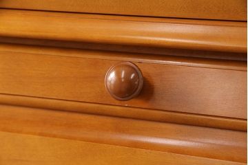 中古　極美品　横浜クラシック家具　ダニエル(Daniel)　収納力抜群で使い勝手のよさそうなビューローブックシェルフ(引き出し、飾り棚、収納棚、本棚、デスク、在宅ワーク、在宅用)(R-052653)