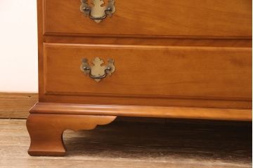 中古　極美品　横浜クラシック家具　ダニエル(Daniel)　収納力抜群で使い勝手のよさそうなビューローブックシェルフ(引き出し、飾り棚、収納棚、本棚、デスク、在宅ワーク、在宅用)(R-052653)