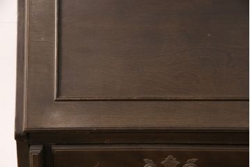 和製ビンテージ　maruni(マルニ木工)　クラシカルな佇まいが魅力的なビューローブックケース(収納棚、本箱、キャビネット、ワークデスク、ヴィンテージ、在宅用、在宅ワーク)(R-052661)