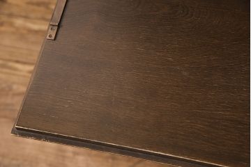 和製ビンテージ　maruni(マルニ木工)　クラシカルな佇まいが魅力的なビューローブックケース(収納棚、本箱、キャビネット、ワークデスク、ヴィンテージ、在宅用、在宅ワーク)(R-052661)