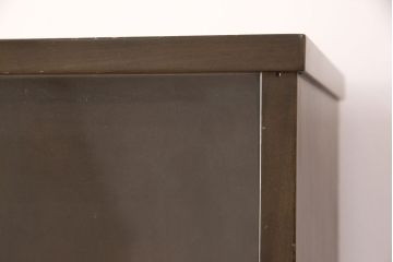 和製ビンテージ　maruni(マルニ木工)　クラシカルな佇まいが魅力的なビューローブックケース(収納棚、本箱、キャビネット、ワークデスク、ヴィンテージ、在宅用、在宅ワーク)(R-052661)