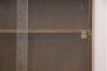 和製ビンテージ　maruni(マルニ木工)　クラシカルな佇まいが魅力的なビューローブックケース(収納棚、本箱、キャビネット、ワークデスク、ヴィンテージ、在宅用、在宅ワーク)(R-052661)