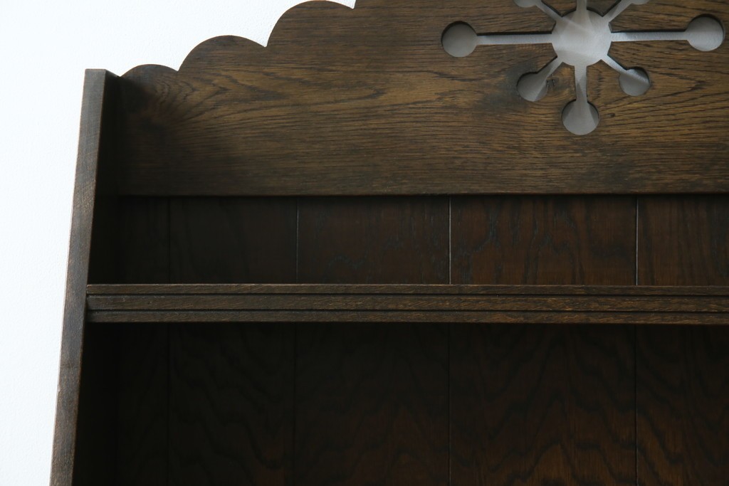 和製ビンテージ　永田良介商店　カントリースタイルにも合わせやすいウォールラック(壁掛け飾り棚、ウォールシェルフ、ヴィンテージ)(R-052669)