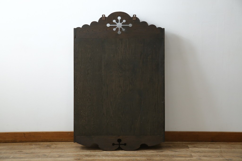 和製ビンテージ　永田良介商店　カントリースタイルにも合わせやすいウォールラック(壁掛け飾り棚、ウォールシェルフ、ヴィンテージ)(R-052669)