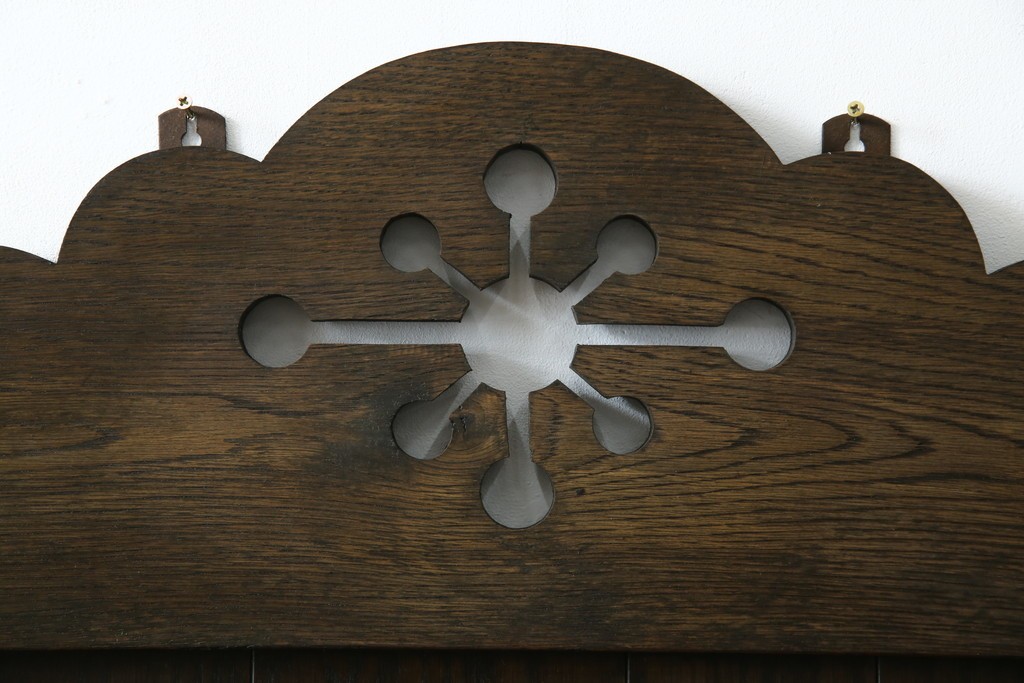 和製ビンテージ　永田良介商店　カントリースタイルにも合わせやすいウォールラック(壁掛け飾り棚、ウォールシェルフ、ヴィンテージ)(R-052669)