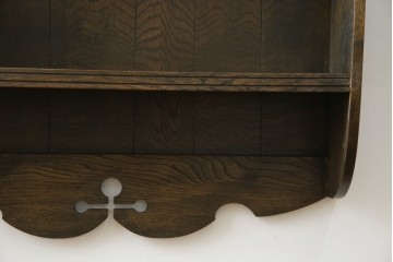 和製ビンテージ　永田良介商店　カントリースタイルにも合わせやすいウォールラック(壁掛け飾り棚、ウォールシェルフ、ヴィンテージ)(R-052669)