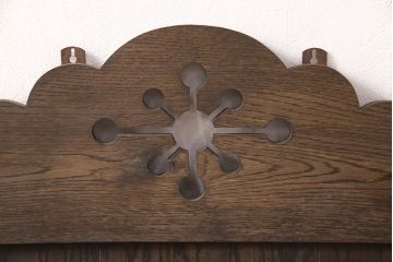 和製ビンテージ　永田良介商店　カントリースタイルにも合わせやすいウォールラック(壁掛け飾り棚、ウォールシェルフ、ヴィンテージ)(R-052669)
