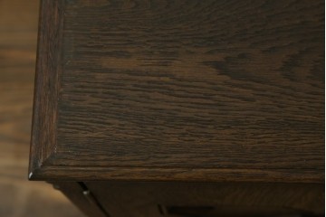 和製ビンテージ　永田良介商店　テレビ台にリメイク　幾何学模様のデザインが目を引くローボード　(R-052673)