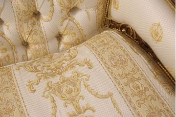 中古　極美品　フラテリ・オリッジ(FRATELLI ORIGGI)(旧マリオ・コルチャゴ)　ロココ調のデザインが上品な3人掛けソファ(定価約120万円)(三人掛けソファ)(R-052678)