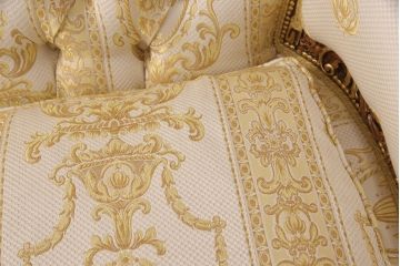 中古　極美品　フラテリ・オリッジ(FRATELLI ORIGGI)(旧マリオ・コルチャゴ)　ロココ調のデザインが上品な3人掛けソファ(定価約120万円)(三人掛けソファ)(R-052679)