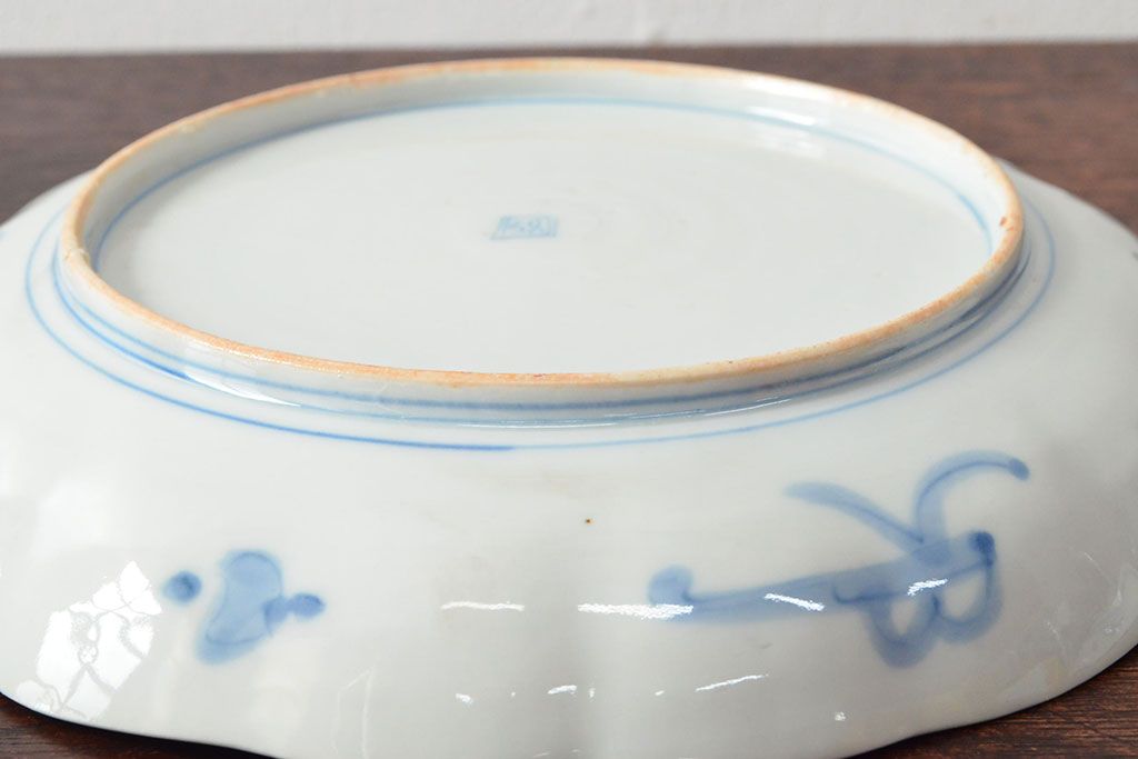 幕末〜明治　伊万里焼　色絵錦手　八寸皿2枚(和食器)(R-052680)