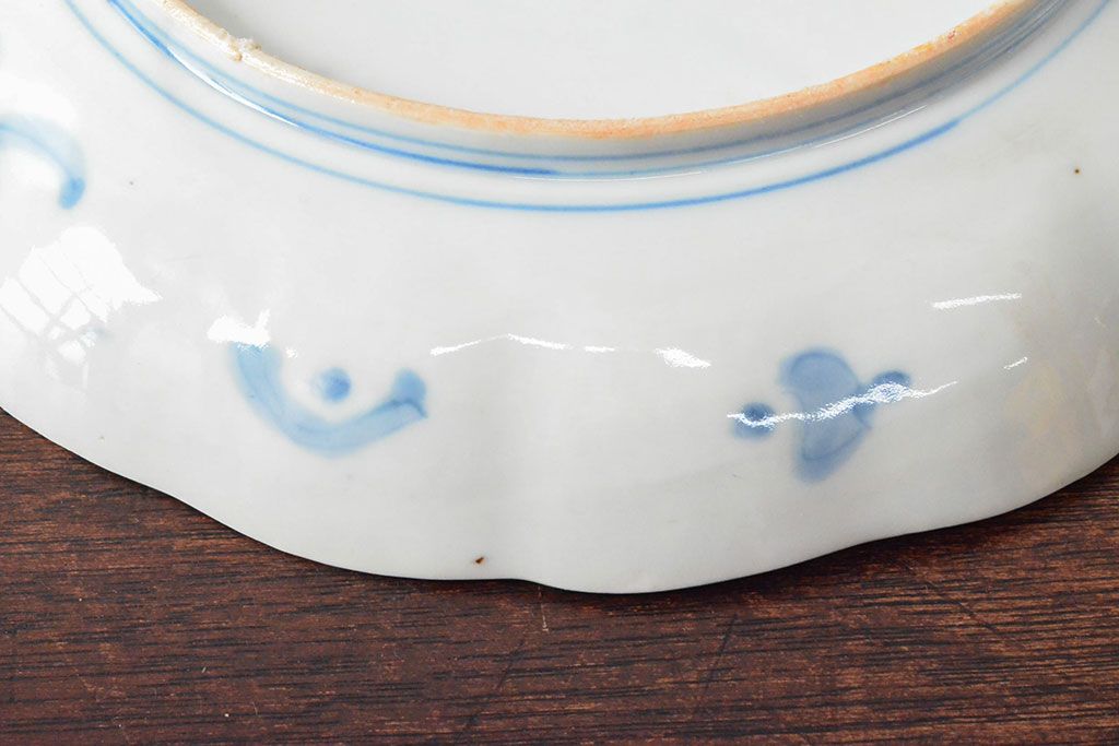 幕末〜明治　伊万里焼　色絵錦手　八寸皿2枚(和食器)(R-052680)