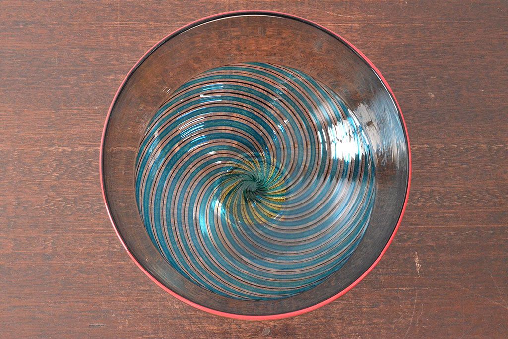 ベネチアンガラス コンポート 公式】アンティーク家具ラフジュ工房商品詳細ページ1988