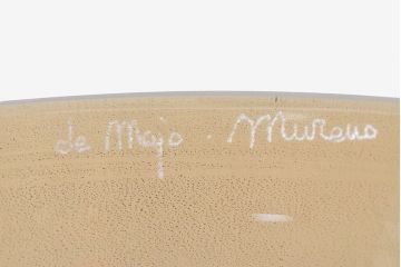 1988　イタリア　ベネチアングラス　コンポート(サラダボウル、作家物、サイン有、ムラノ、ヴェネチアンガラス)(R-052683)