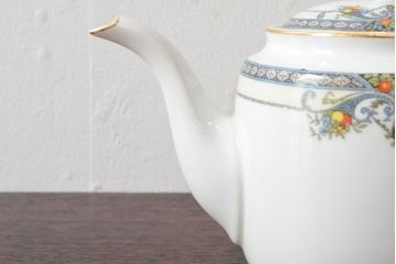 戦前　オールドノリタケ　Noritake　ティーポット・蓋物・皿など7点(ヤジロベー印、洋食器)(R-052701)