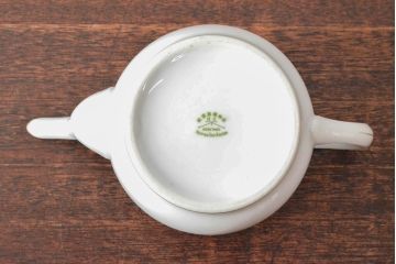 戦前　オールドノリタケ　Noritake　ティーポット・蓋物・皿など7点(ヤジロベー印、洋食器)(R-052701)