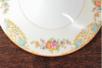戦前　オールドノリタケ　Noritake　ティーポット・蓋物・皿など7点(ヤジロベー印、洋食器)(R-052701)