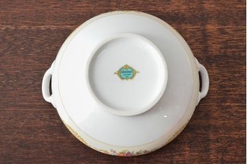 戦前　オールドノリタケ　Noritake　ティーポット・蓋物・皿など7点(ヤジロベー印、洋食器)(R-052701)