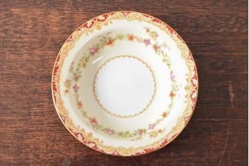 戦前　オールドノリタケ　Noritake　ティーポット・蓋物・皿など7点(ヤジロベー印、洋食器)(R-052701)