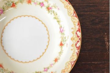 戦前　オールドノリタケ　Noritake　ティーポット・蓋物・皿など7点(ヤジロベー印、洋食器)(R-052701)