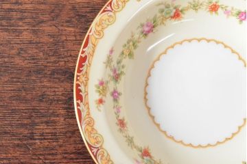 戦前　オールドノリタケ　Noritake　ティーポット・蓋物・皿など7点(ヤジロベー印、洋食器)(R-052701)