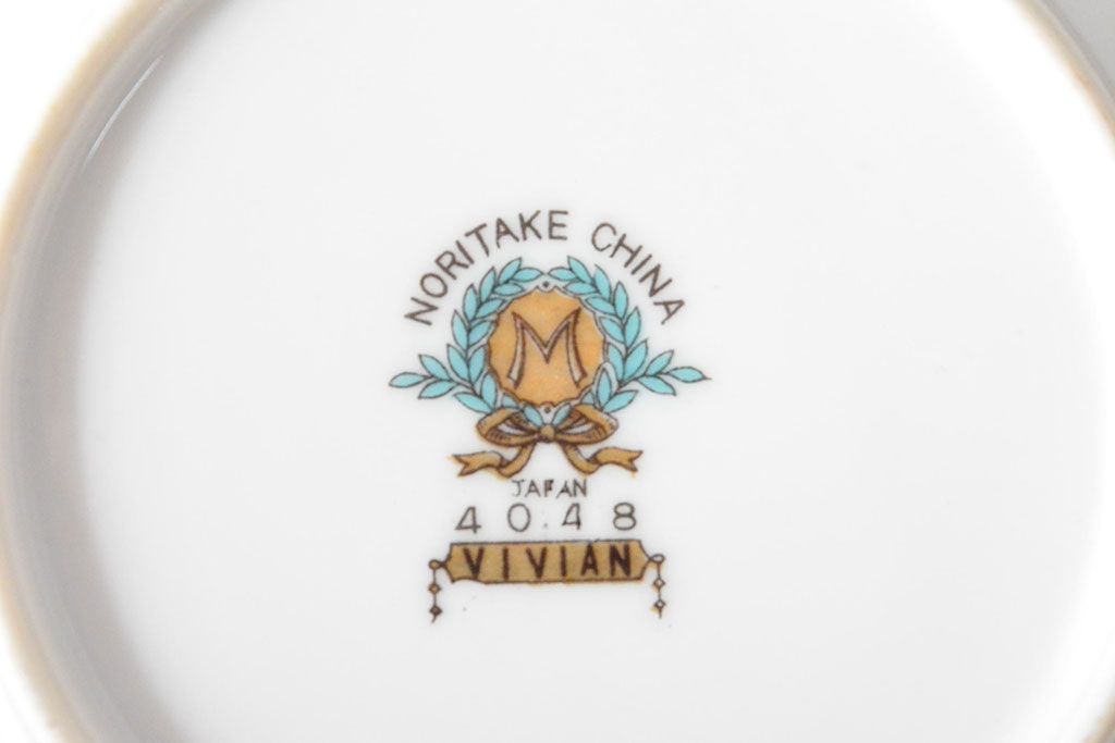 戦前　オールドノリタケ　Noritake　ティーポット・蓋物・皿など7点(ヤジロベー印、洋食器)(R-052701)