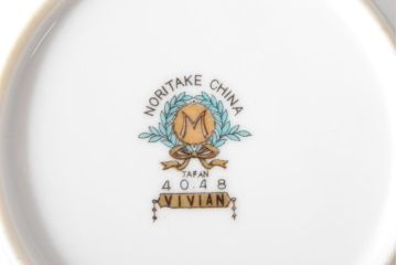 戦前　オールドノリタケ　Noritake　ティーポット・蓋物・皿など7点(ヤジロベー印、洋食器)(R-052701)