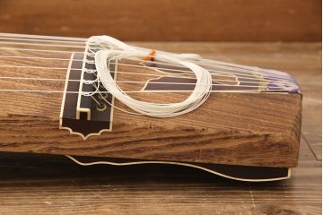 戦前　時代琴　綾杉北哉刀　鶴蒔絵　在銘(R-052702)