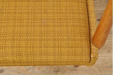 北欧ビンテージ　温かみのある色合いがナチュラルな空間づくりにぴったりなアームチェア(椅子、ダイニングチェア、ヴィンテージ)(R-052706)