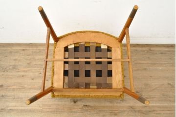 北欧ビンテージ　温かみのある色合いがナチュラルな空間づくりにぴったりなアームチェア(椅子、ダイニングチェア、ヴィンテージ)(R-052706)