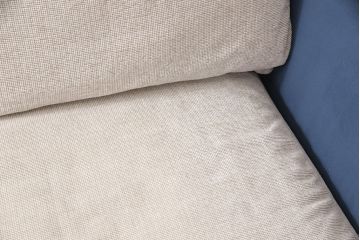 中古　arflex(アルフレックス)　A SOFA(エー・ソファ)　涼しげな色合いが爽やかさを醸し出す6人掛けソファ+クッション&オットマンセット(定価約125万円)(六人掛けソファ)(R-052710)