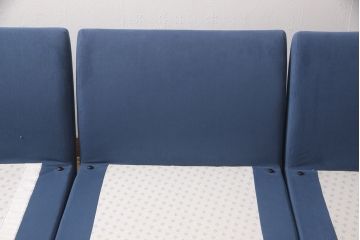 中古　arflex(アルフレックス)　A SOFA(エー・ソファ)　涼しげな色合いが爽やかさを醸し出す6人掛けソファ+クッション&オットマンセット(定価約125万円)(六人掛けソファ)(R-052710)