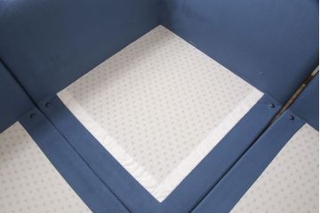 中古　arflex(アルフレックス)　A SOFA(エー・ソファ)　涼しげな色合いが爽やかさを醸し出す6人掛けソファ+クッション&オットマンセット(定価約125万円)(六人掛けソファ)(R-052710)