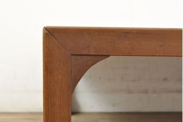 和製アンティーク　総ケヤキ材　天板一枚板　木の風合いが味わい深い座卓(ローテーブル、センターテーブル)(R-052715)