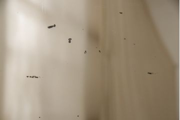 フランスアンティーク　インダストリアル　メタルフレームが無骨でかっこいいガラスケース(ショーケース、収納棚、飾り棚、キャビネット)(R-052731)