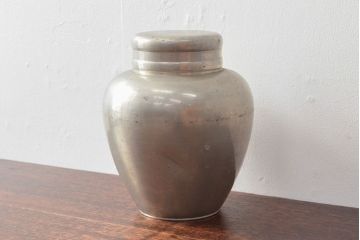 古い　錫仙製　純錫茶壷　1.86kg(茶道具)(R-052739)