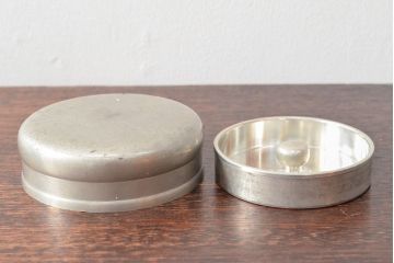 古い　錫仙製　純錫茶壷　1.86kg(茶道具)(R-052739)