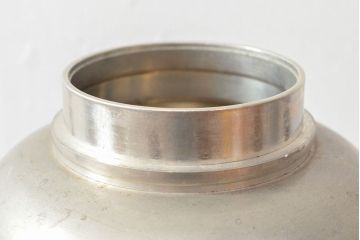 古い　錫仙製　純錫茶壷　1.86kg(茶道具)(R-052739)