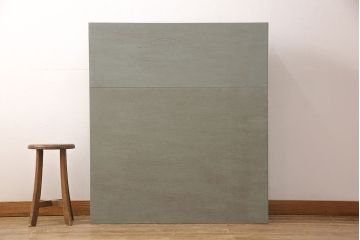 ラフジュ工房オリジナル　アンティーク風ペイント家具　ヒノキ材　くすみがかった色味がおしゃれなマス目棚(飾り棚、収納棚、本棚、オープンラック)(R-052751)