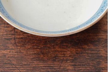 明治期　伊万里焼　色絵染付　蓋茶碗3客(和食器)(R-052755)