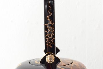 輪島塗　朝楓作　鈴五聖子蒔絵　木製屠蘇器(漆器、箱付)(R-052760)